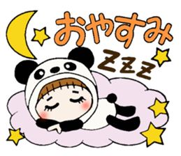 Hawaiian Girl ocyame costume Hen 2 sticker #9848333