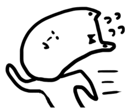 Depression of Beauty Cat sticker #9848425