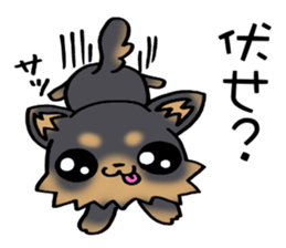 Talkative puppy! sticker #9848788