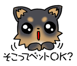 Talkative puppy! sticker #9848802