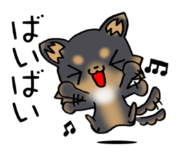 Talkative puppy! sticker #9848815