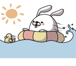 Brother of the good friend rabbit sticker #9849246