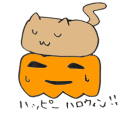 Japanese greeting(by cat) sticker #9850230