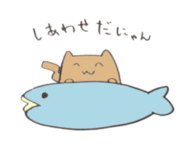 Japanese greeting(by cat) sticker #9850233