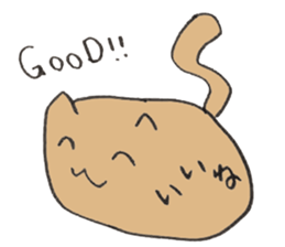 Japanese greeting(by cat) sticker #9850237