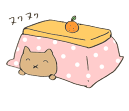Japanese greeting(by cat) sticker #9850245