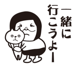 cat lover is a women's sticker. sticker #9850649