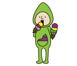 Mr. Eggplant * sticker #9851220