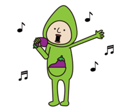 Mr. Eggplant * sticker #9851254