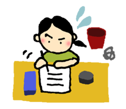 Job hunting support! -Exert yourself, I- sticker #9851500