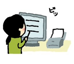 Job hunting support! -Exert yourself, I- sticker #9851501