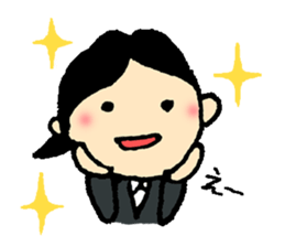 Job hunting support! -Exert yourself, I- sticker #9851503