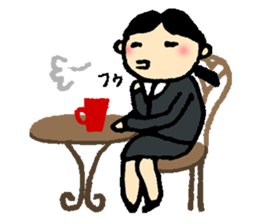 Job hunting support! -Exert yourself, I- sticker #9851506