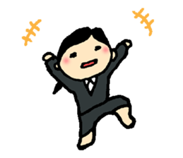 Job hunting support! -Exert yourself, I- sticker #9851507