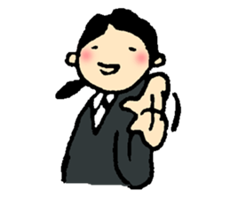 Job hunting support! -Exert yourself, I- sticker #9851527