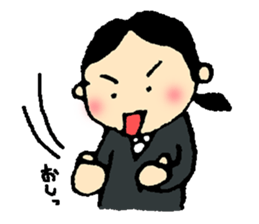 Job hunting support! -Exert yourself, I- sticker #9851535