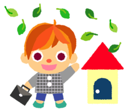 Daily life of animal and a friends. (e) sticker #9851616