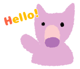 Daily life of animal and a friends. (e) sticker #9851628