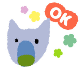 Daily life of animal and a friends. (e) sticker #9851634