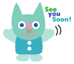 Daily life of animal and a friends. (e) sticker #9851635