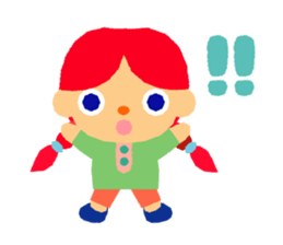 Daily life of animal and a friends. (e) sticker #9851636