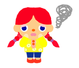 Daily life of animal and a friends. (e) sticker #9851638