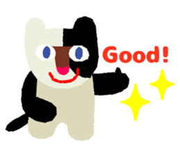 Daily life of animal and a friends. (e) sticker #9851640