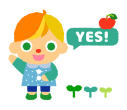 Daily life of animal and a friends. (e) sticker #9851641