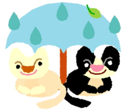 Daily life of animal and a friends. (e) sticker #9851644