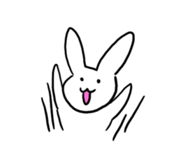 Heart rabbit. sticker #9852217
