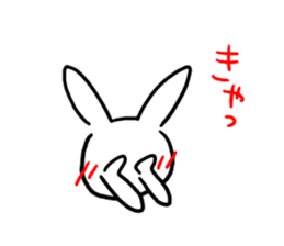 Heart rabbit. sticker #9852222
