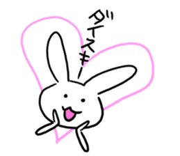 Heart rabbit. sticker #9852226