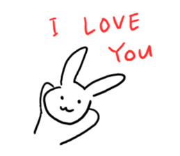 Heart rabbit. sticker #9852227