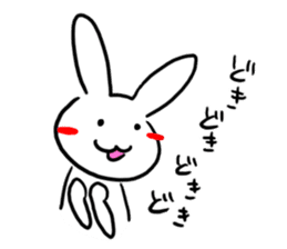 Heart rabbit. sticker #9852231