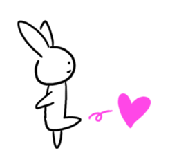 Heart rabbit. sticker #9852238