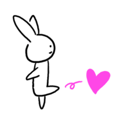 Heart rabbit. sticker #9852238