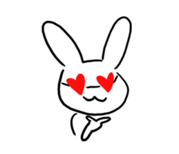 Heart rabbit. sticker #9852248