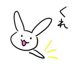 Heart rabbit. sticker #9852250