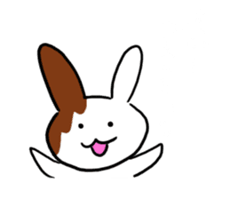 Heart rabbit. sticker #9852252