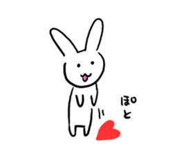 Heart rabbit. sticker #9852255