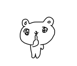 The unmotivated transparent bear sticker #9852304