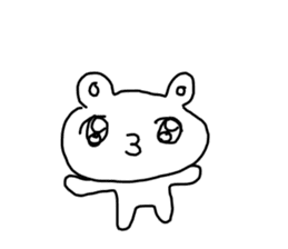 The unmotivated transparent bear sticker #9852312