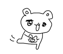 The unmotivated transparent bear sticker #9852313
