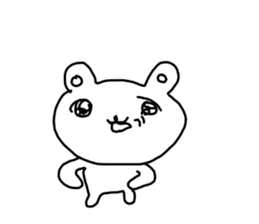 The unmotivated transparent bear sticker #9852317