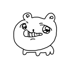 The unmotivated transparent bear sticker #9852318