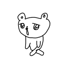 The unmotivated transparent bear sticker #9852320
