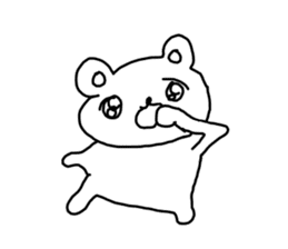 The unmotivated transparent bear sticker #9852323