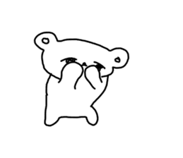 The unmotivated transparent bear sticker #9852329