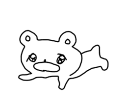 The unmotivated transparent bear sticker #9852333