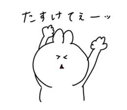 rabbit is enjoying 6 sticker #9852348